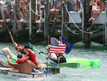 Schooner Wharf Minimal Regatta  2007 photo - Duval Street, Key West